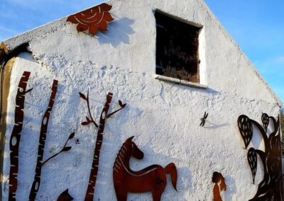 Biodiversity in Nature Cruach Design An Ghrian Glas Tourist and Nature Farm Westmeath Corten Steel Landscape Metal Art