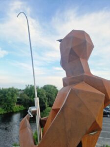 Cruach Design River Inny Fisherman Art Installation Sculpture Liam Kavanagh