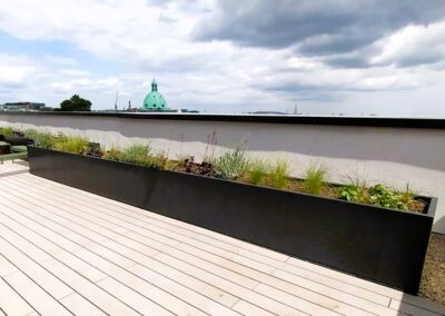 Cruach Design Bespoke rooftop planters